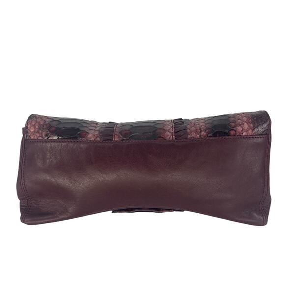 LAI Real Python Skin Leather Clutch - Picture 10 of 13